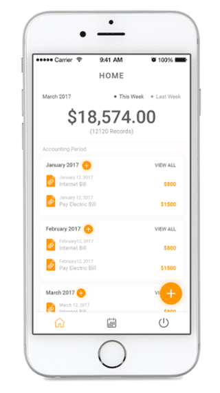MyDashboard mobile accounting overview